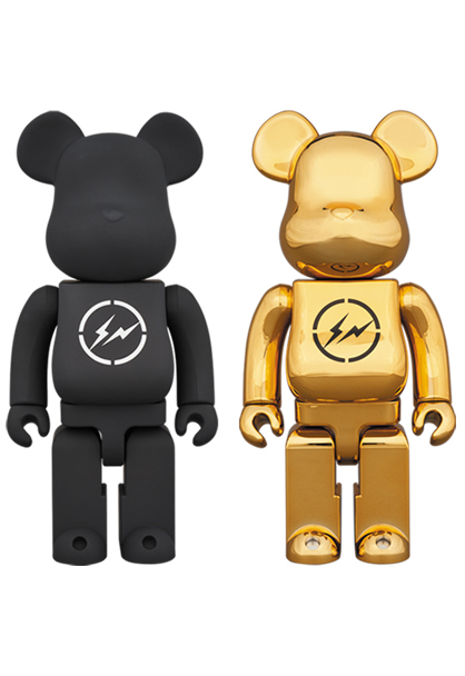 MEDICOM TOY - BE@RBRICK THE CONVENI × fragmentdesign 400％ BLACK／GOLD