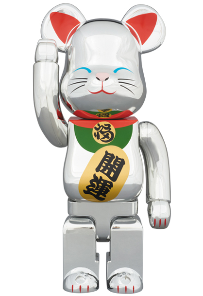 MEDICOM TOY - BE@RBRICK 招き猫 銀メッキ 弐 400％