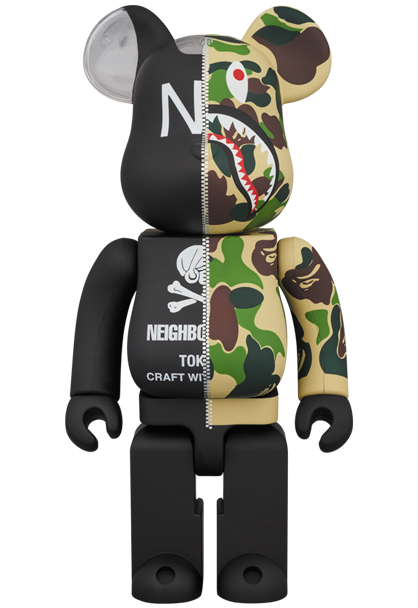 MEDICOM TOY - A BATHING APE(R) × NEIGHBORHOOD(R) BE@RBRICK 100