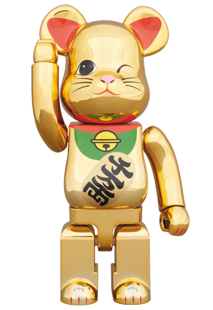 BE@RBRICK 招き猫 金メッキ四 400％ - その他