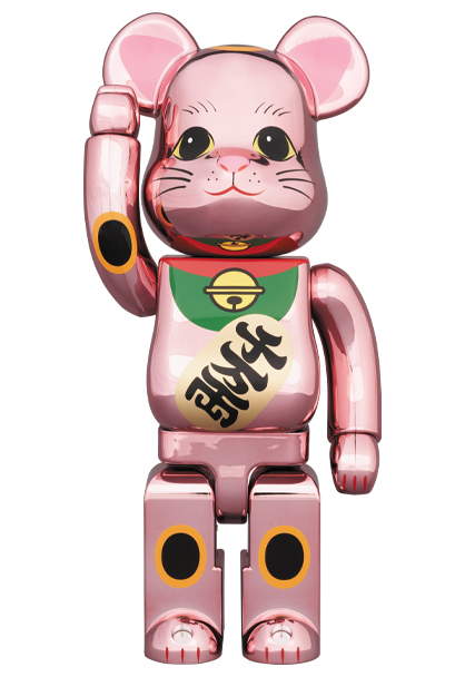 BE@RBRICK 招き猫 桃金メッキ 400% www.krzysztofbialy.com