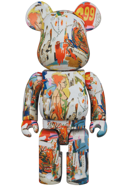 Bearbrick Andy Warhol × JEAN-MICHEL BASQ