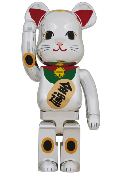 BE@RBRICK 招き猫 銀メッキ 弍 1000% - その他