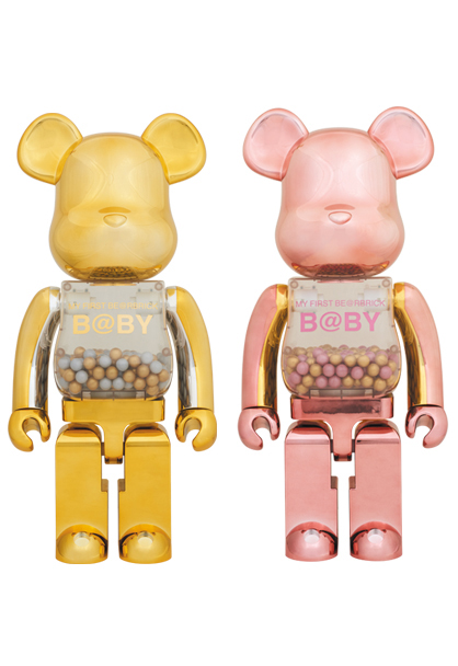 MEDICOM TOY - MY FIRST BE@RBRICK GOLD & SILVER Ver.／PINK & GOLD 