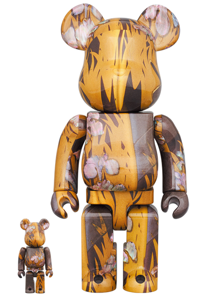 BE@RBRICK  尾形光琳 国宝「八橋蒔絵螺鈿硯箱」 100% & 400%