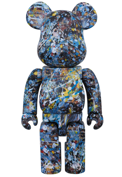 BE@RBRICK Jackson Pollock Chrome100％400％