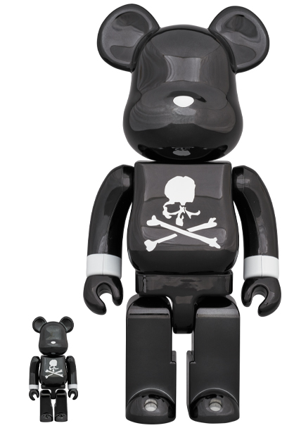 MEDICOM TOY - BE@RBRICK mastermind JAPAN BLACK CHROME Ver. 100 ...