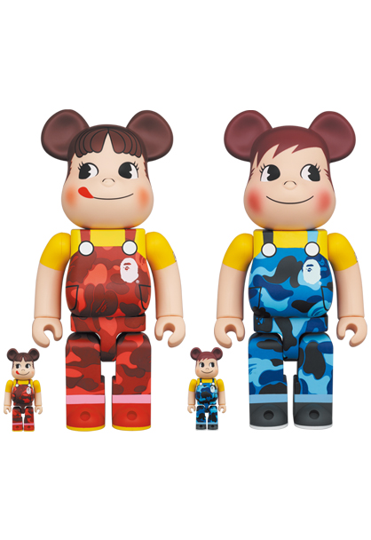 BE＠RBRICK BAPE(R)×ペコちゃん&ポコちゃん100％&400％