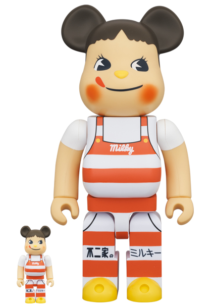 BE@RBRICK ペコちゃん ミルキー三角帽子デザイン 100％ ＆ 400% - その他