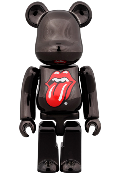 MEDICOM TOY - BE@RBRICK The Rolling Stones Lips & Tongue BLACK ...