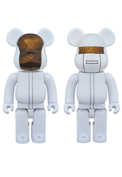 MEDICOM TOY - BE@RBRICK DAFT PUNK （WHITE SUITS Ver.） 2 PACK GUY 