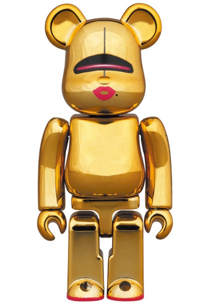 MEDICOM TOY - BE@RBRICK SORAYAMA × 2G GOLD Ver. 100％ & 400％