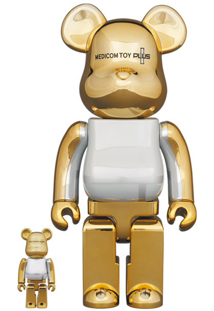 MEDICOM TOY - BE@RBRICK MEDICOM TOY PLUS GOLD CHROME Ver. 100 ...