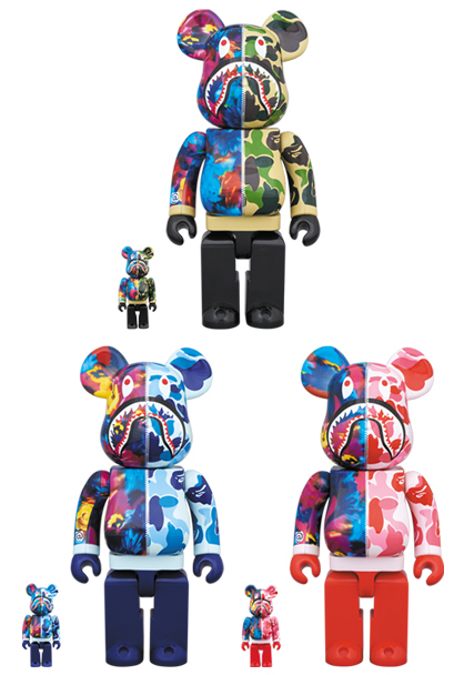 BE@RBRICK × BAPE(R) × M / mika ninagawa