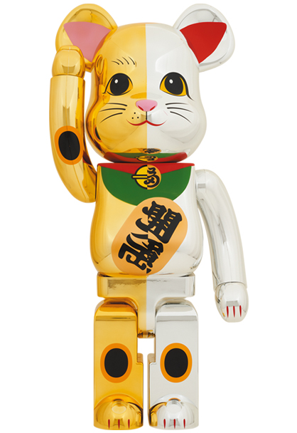 BE@RBRICK ベアブリック 招き猫 千万両 金×開運 銀×千万両