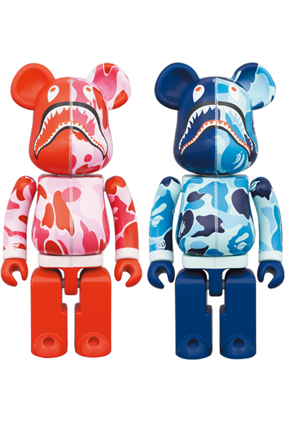 BE@RBRICK BAPE ABC CAMO SHARK PINK／BLUE - その他