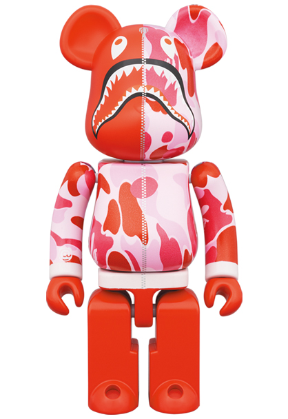 MEDICOM TOY - 超合金 BE@RBRICK BAPE(R) ABC CAMO SHARK PINK／BLUE