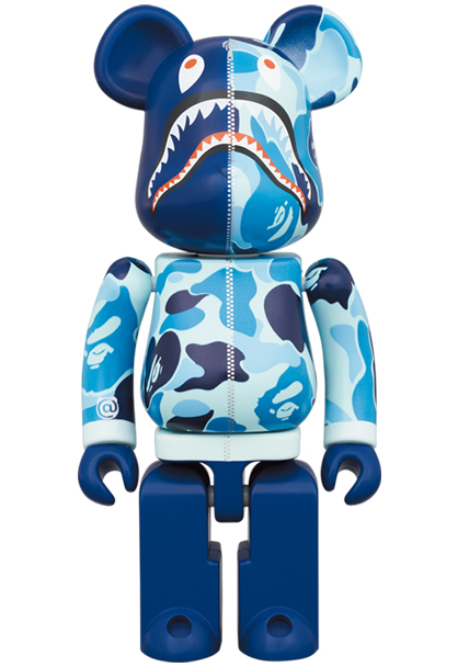 MEDICOM TOY - 超合金 BE@RBRICK BAPE(R) ABC CAMO SHARK PINK／BLUE