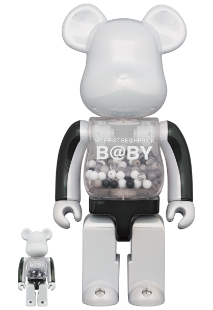 BE@RBRICK 1st MODEL WHITE CHROME 1000％