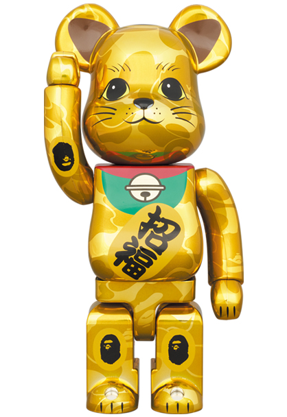 BE@RBRICK BAPE 招き猫 金メッキ&達磨 銀メッキ 100&400%