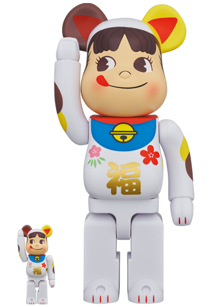 【早い者勝ち】BE@RBRICK 招き猫 ペコちゃん 福 100% \u0026 400%