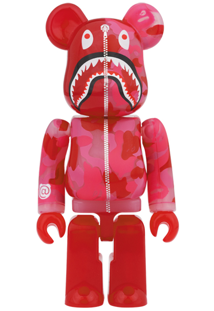 MEDICOM TOY - BE@RBRICK CLEAR ABC CAMO SHARK 100％ & 400％