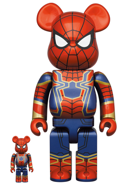 Be@rbrick iron spiderman 400% & 100%