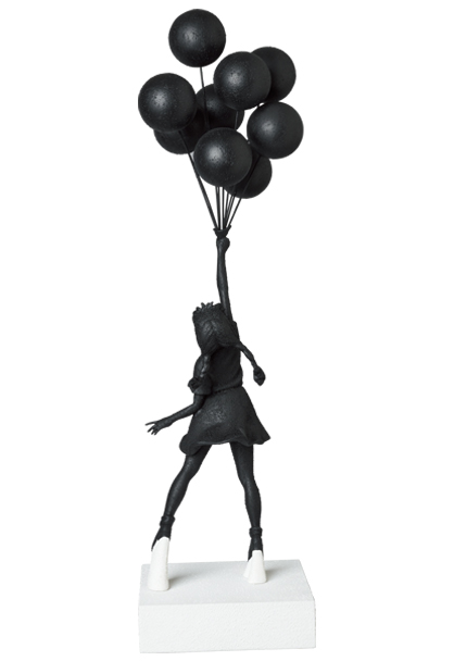 定番のお歳暮＆冬ギフト Flying Balloons Girl GESSO BLACK Ver