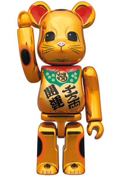 BE@RBRICK 招き猫 開運・千万両 金メッキ 100％ u0026 400％ 4体-