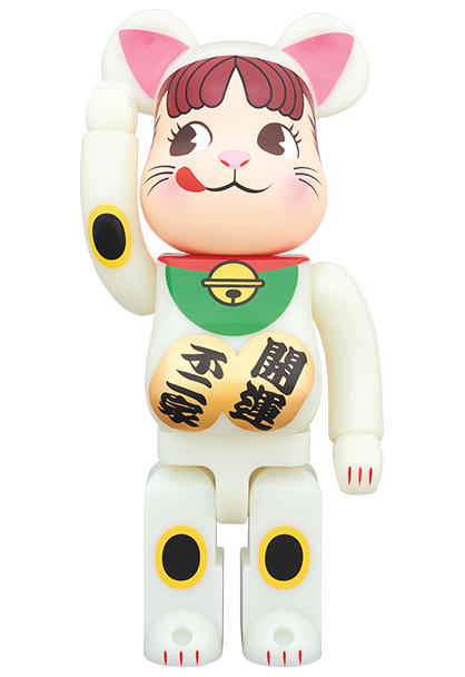 MEDICOM TOY - BE@RBRICK 招き猫 ペコちゃん 蓄光 100％ & 400％