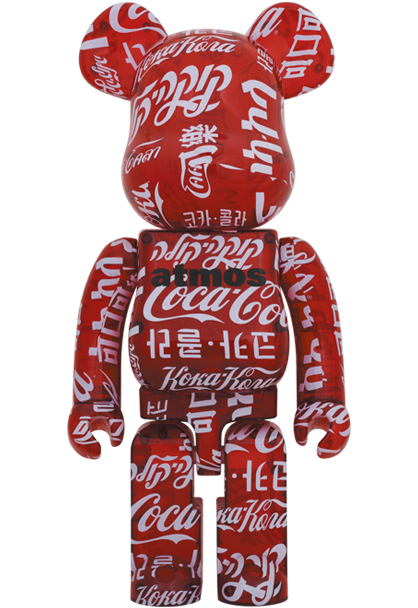 MEDICOM TOY - BE@RBRICK atmos × Coca-Cola CLEAR RED 1000％