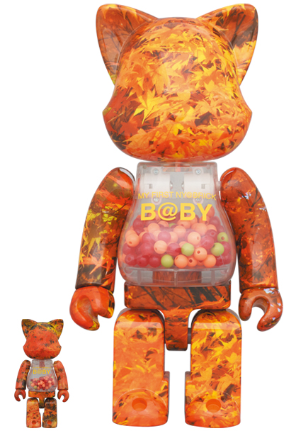 BE@RBRICK B@BY AUTUMN LEAVES 100％  400％