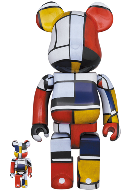 保証書付 Piet Mondrian 100％&400%まぼろしのパレード ベアブリック