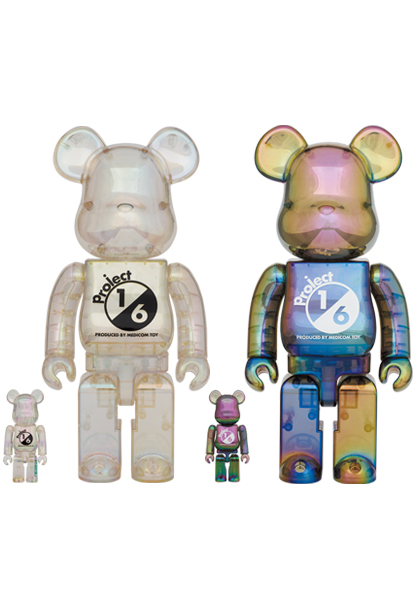 MEDICOM TOY - BE@RBRICK project 1/6 100％ & 400％ CLEAR CHROME Ver