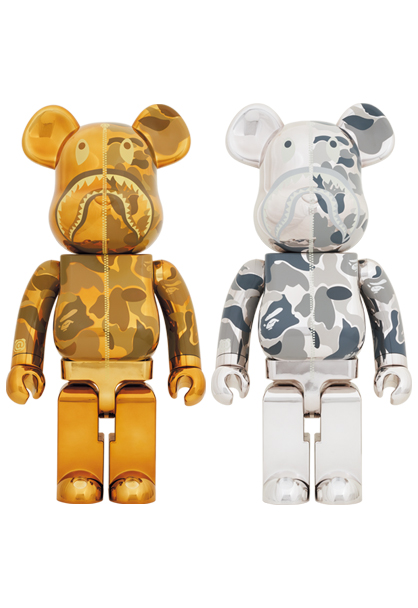 セール　BAPE BE@RBRICK LINE CAMO SHARK 1000％