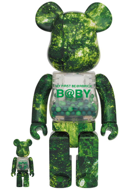 MEDICOM TOY - MY FIRST BE@RBRICK FOREST GREEN Ver. 100％ & 400％
