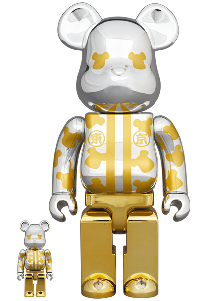 BE@RBRICK はっぴ東京　金メッキ　2体　ベアブリック