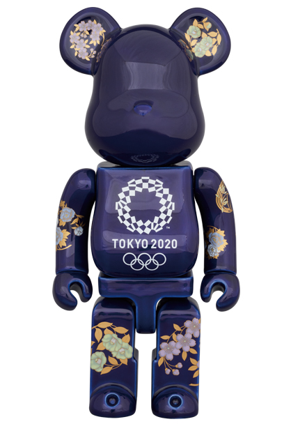招き猫ベアブリック 梅透明 BE@RBRICK東京2020オリンピックエンブレム
