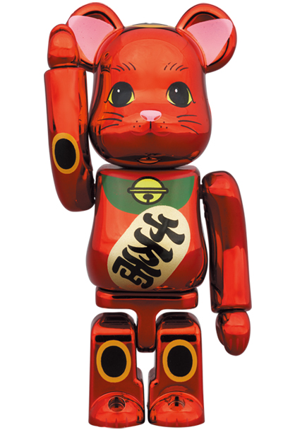 MEDICOM TOY - BE@RBRICK 招き猫 梅金メッキ 100％