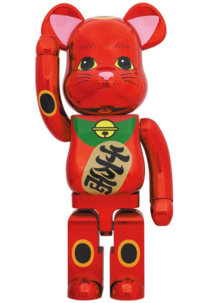 BE@RBRICK 招き猫 福入 金メッキ 1000%