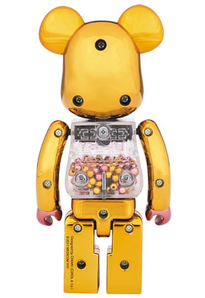 MEDICOM TOY - 超合金 MY FIRST BE@RBRICK GOLD & SILVER Ver./PINK 