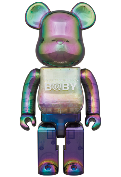 MY FIRST BE@RBRICK BABY CLEAR BLACK CHROME Ver. 100