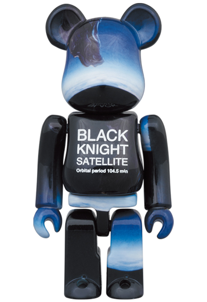 MEDICOM TOY - BE@RBRICK BLACK KNIGHT SATELLITE 100％ & 400％