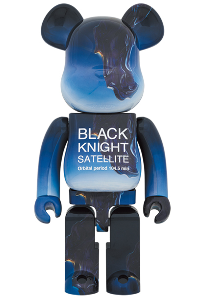 BE@RBRICKベアブリックBLACKKNIGHTSATELLITE1000%