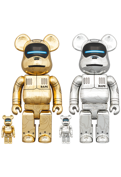 BE@RBRICK SORAYAMA 2G GOLD Ver 100％ 400％