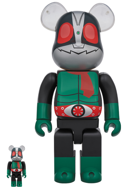 BE@RBRICK 仮面ライダー 旧2号 100％ ＆ 400％セット-