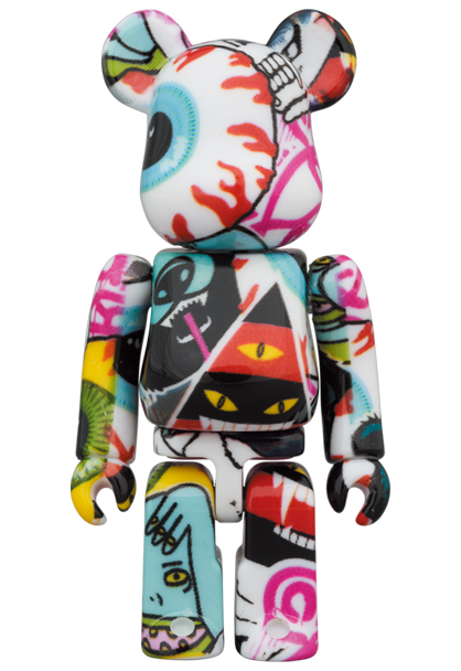 BE@RBRICK Mishka monochromatic 100\u0026400%