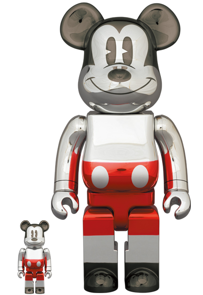 MEDICOM TOY - BE@RBRICK FUTURE MICKEY (2nd COLOR Ver.) 100% & 400%