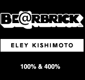 MEDICOM TOY - 100% & 400% BE@RBRICK ELEY KISHIMOTO BLACK×WHITE