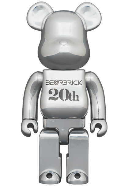 MEDICOM TOY - BE@RBRICK 20th Anniversary DEEP CHROME Ver.400％
